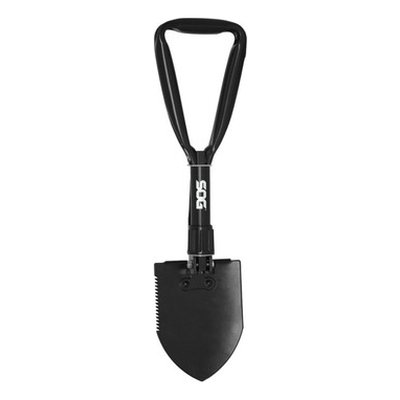 SOG Folding Entrenching Tool / Survival Shovel with Saw Edge and Case (F08-N), product photo