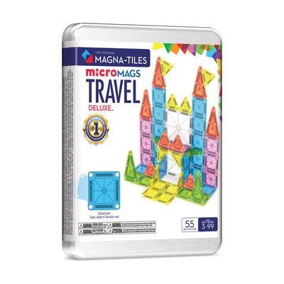 Magna-Tiles microMAGS Travel Set Deluxe, 55 Pieces, product photo