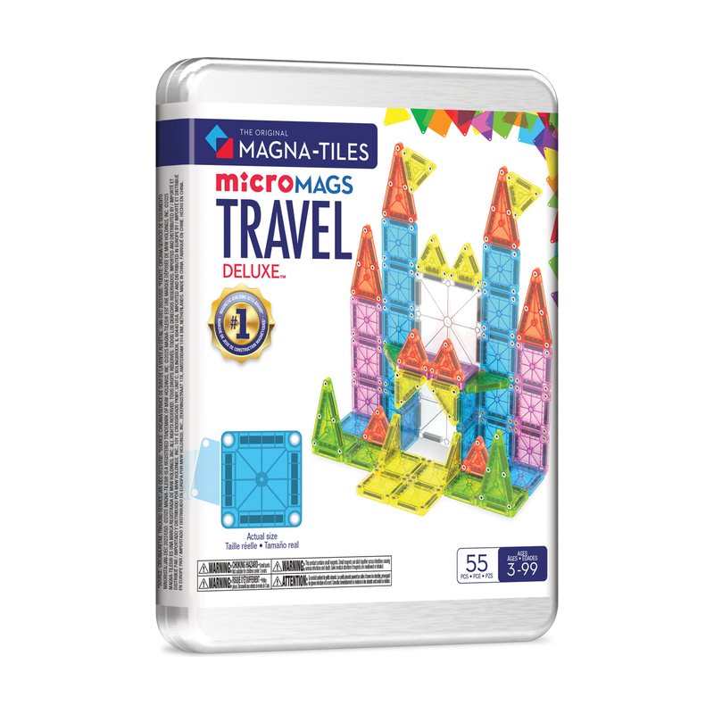 Magna-Tiles microMAGS Travel Set Deluxe, 55 Pieces, product photo