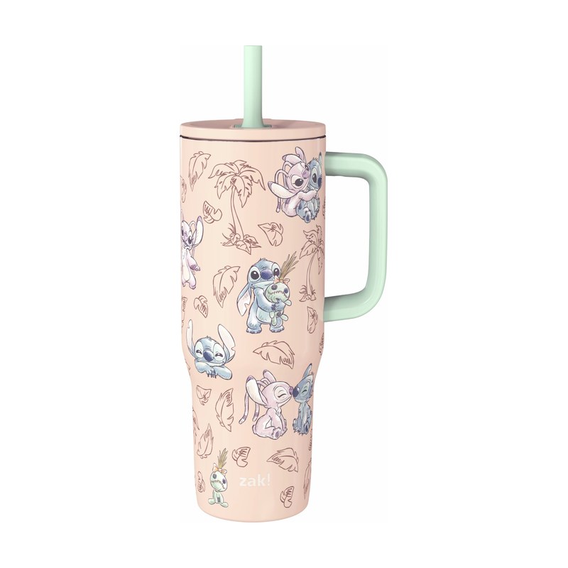 Zak Designs Stitch 30oz Spill-Proof Insulated Stainless Steel Tumbler, product photo