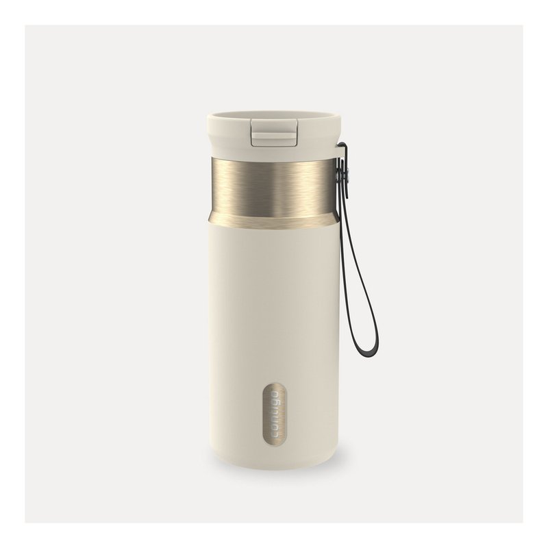Contigo SnapSeal Insulated Stainless Steel Water Bottle, 16 oz (Oatmilk Cream), product photo