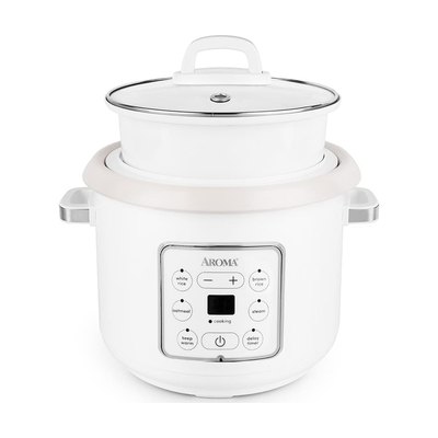 AROMA CoreCoat Digital Rice Cooker & Steamer, 8 Cups Cooked, product photo